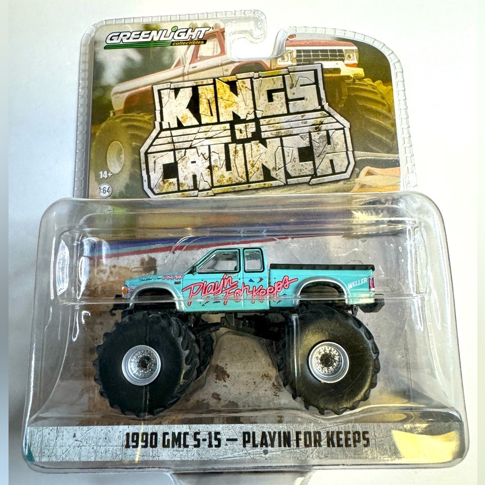 GreenLight Kings of Crunch 1990 GMC S-15-PLAYING FOR KEEPS